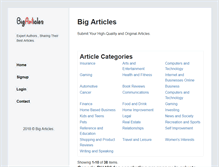 Tablet Screenshot of bigarticles.com